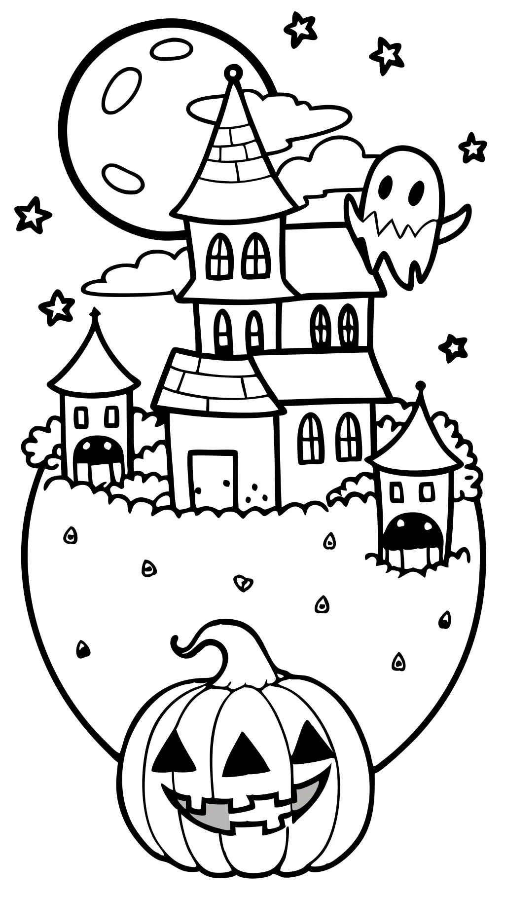 halloween town coloring pages